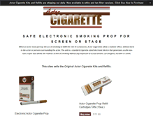 Tablet Screenshot of actorcigarette.com